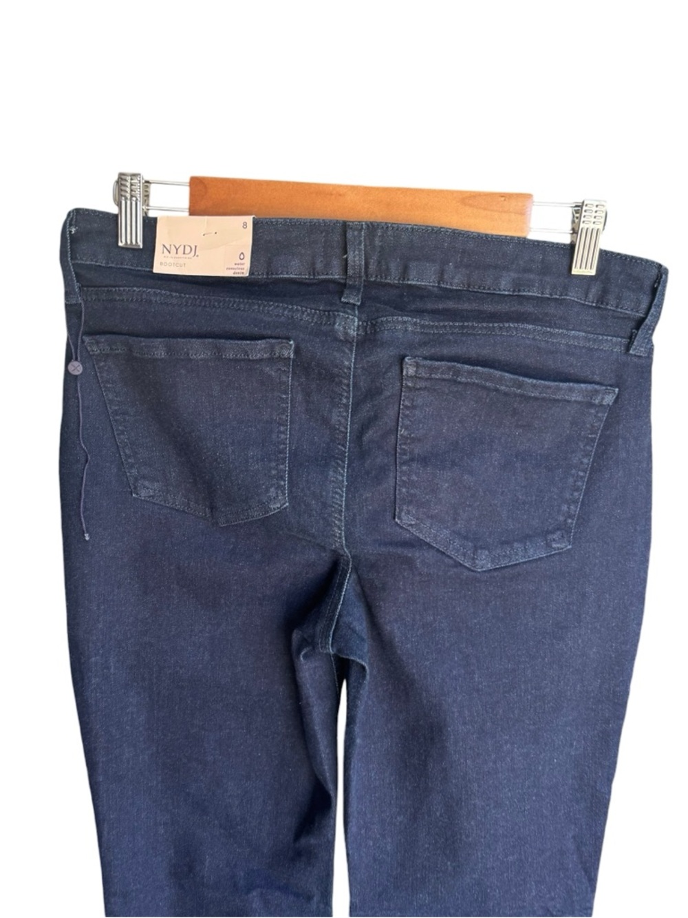 NYDJ - NWT Barbara Bootcut Jeans Dark Wash Lift Tuck Stretch Denim Sz 8 - Picture 6 of 10